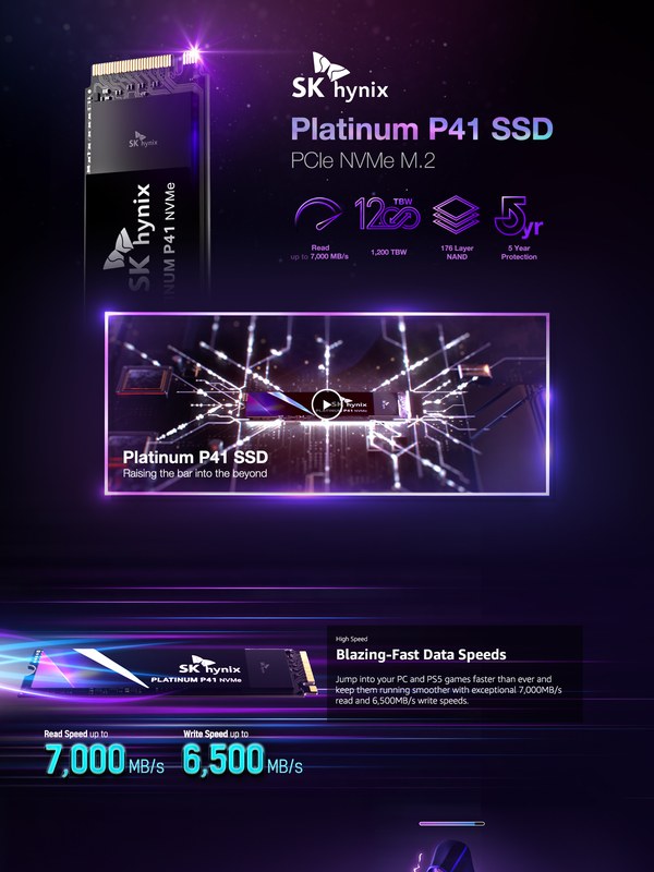 SK hynix Platinum P41 SSD — Amazon 상세페이지